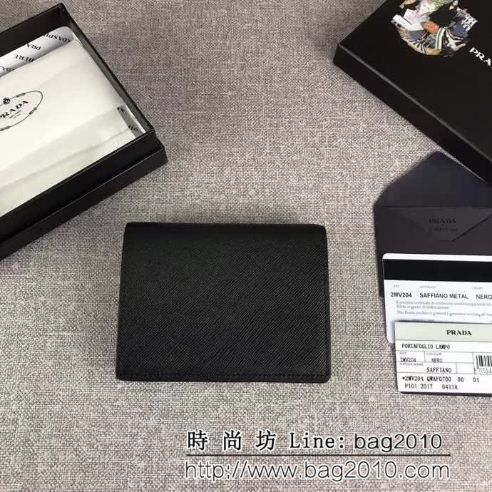 PRADA普拉達 專櫃最新同色 時尚爆款 女士短夾 1MV204 DD1004